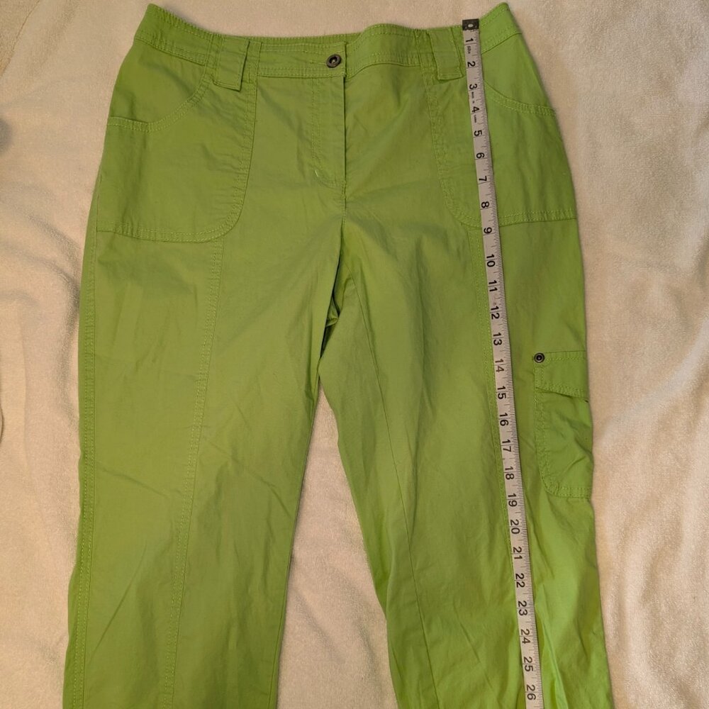 Chico's Lime Green Capri Pants Size 0